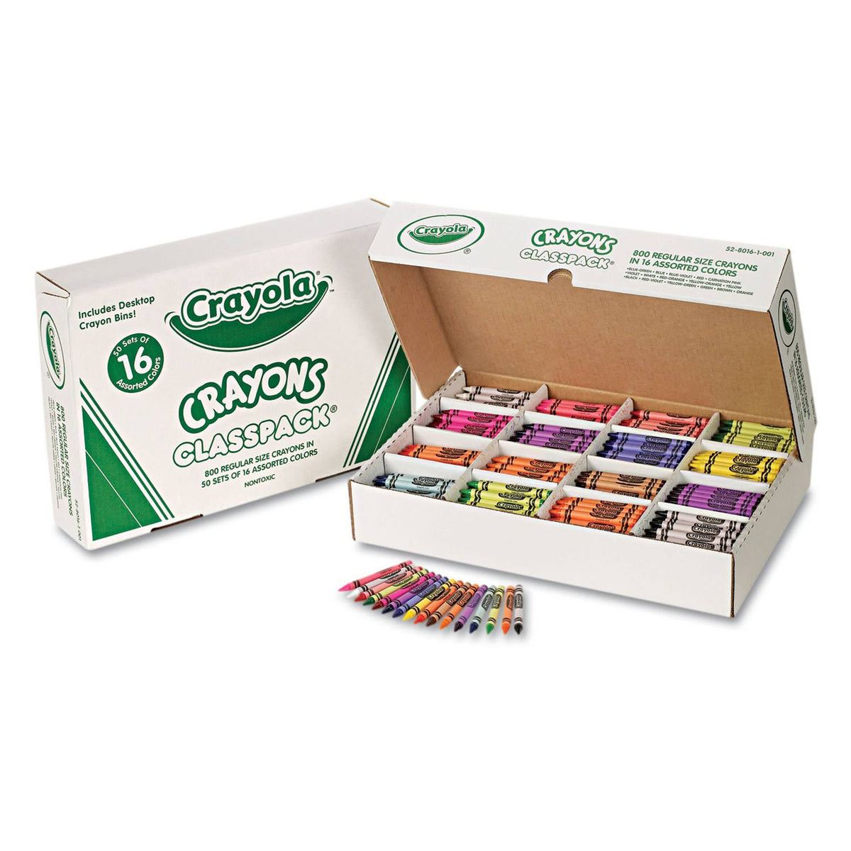 16 pack 50 count each Regular Crayons G90877