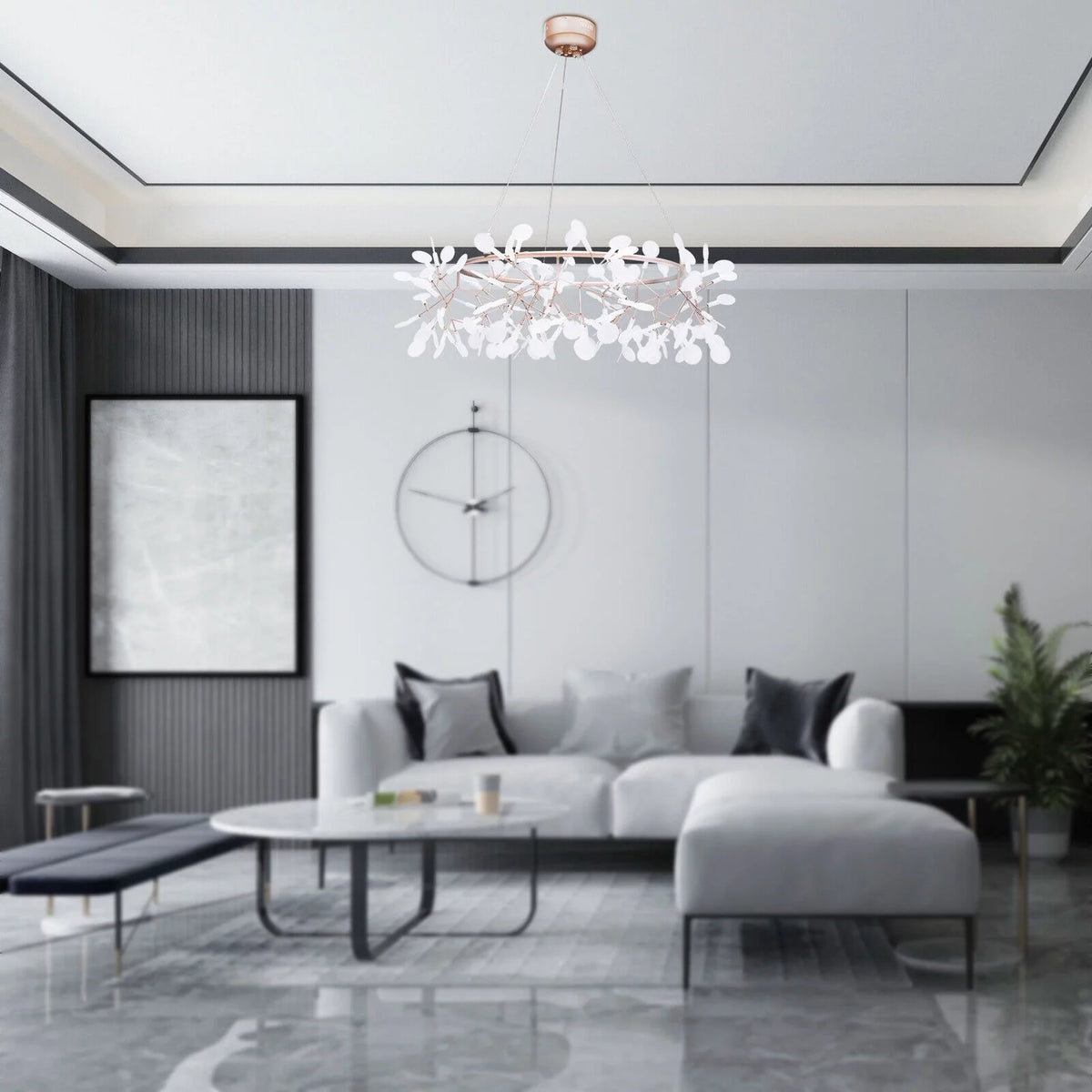 135 Heads Acrylic LED Chandelier Pendant Light E825