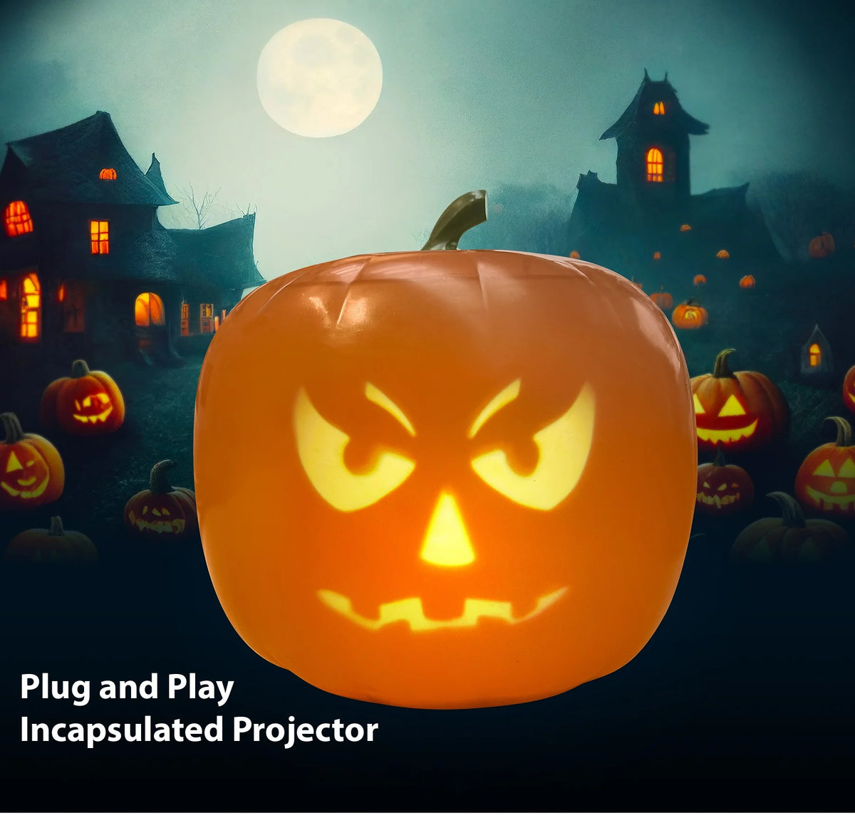 Rockin Jack Talking Animated Pumpkin with Video Projector & Speaker I5940
