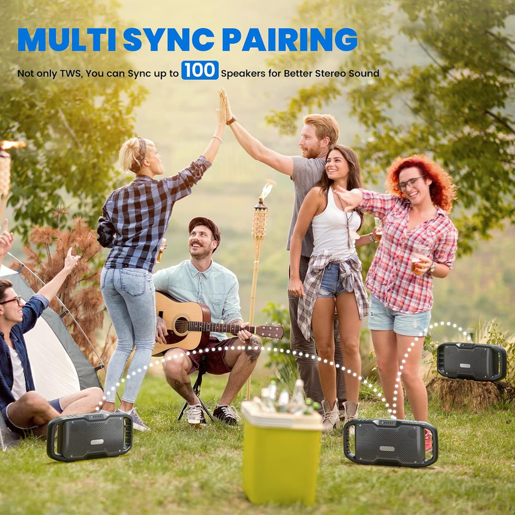Portable Waterproof Bluetooth Speaker with Power Bank F723217