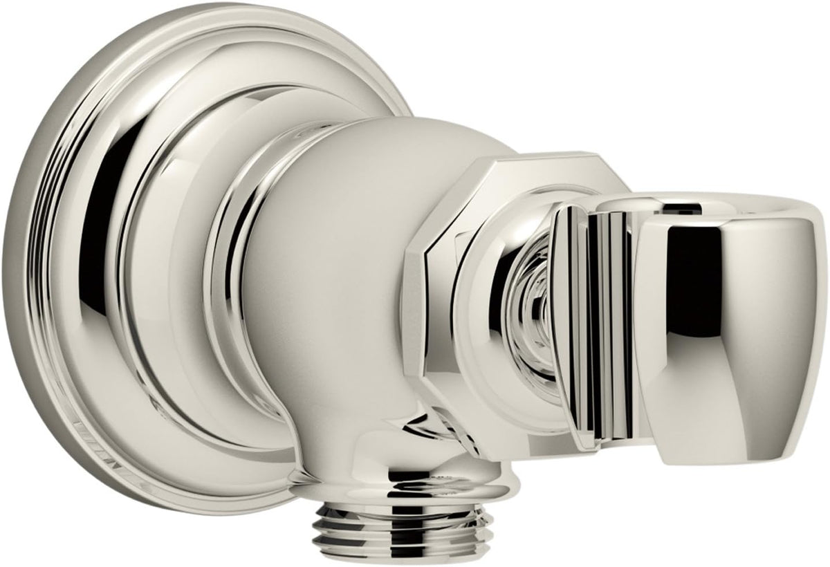 Vibrant Brushed Bronze Wall-mount Handshower Holder and Supply Elbow B843