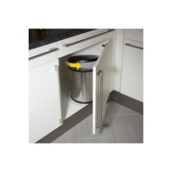 Compact Box 15 Stainless Steel Trash Can G22645