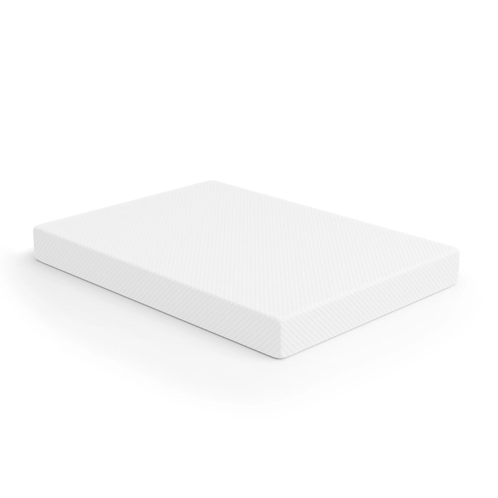Queen Size Leatherette Platform Bed with 8-Inch Mattress V319