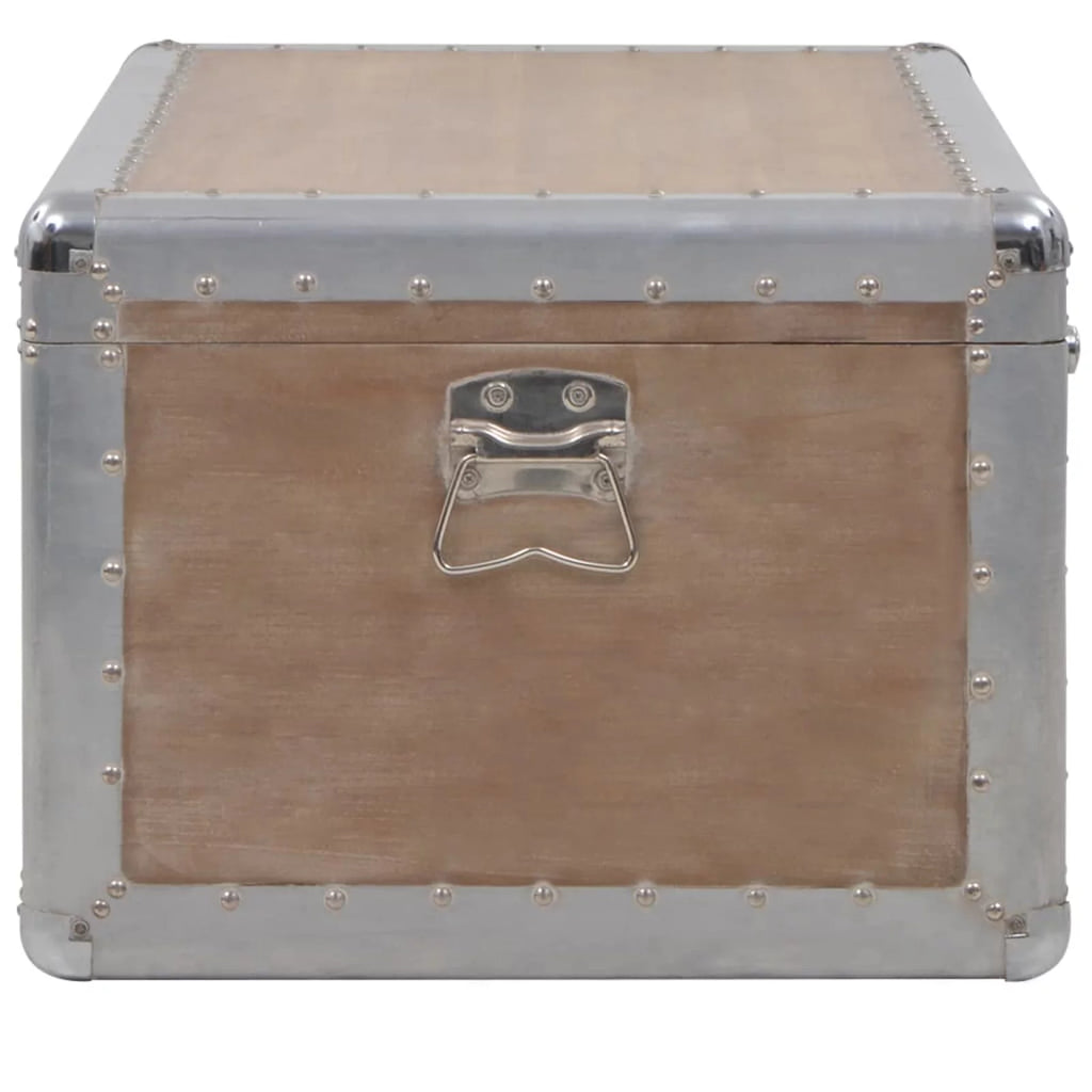 Wooden Fir Storage Chest Trunk Y7660