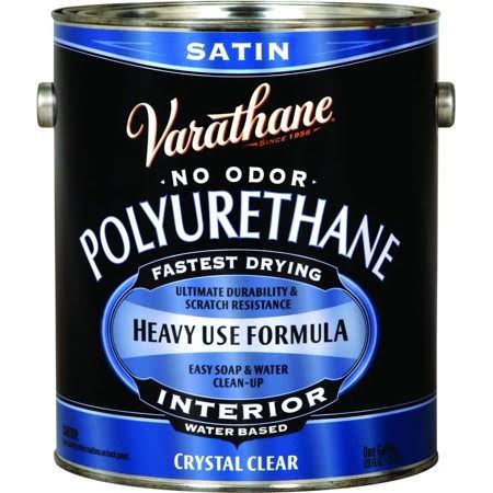Crystal Clear Satin Polyurethane Water Based Gallon D58640