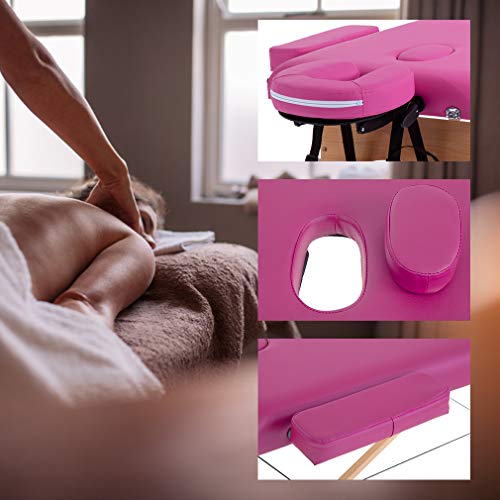 Portable Massage Table 24 inche Wide 2 Folding Heigh Adjustable Spa Table G876