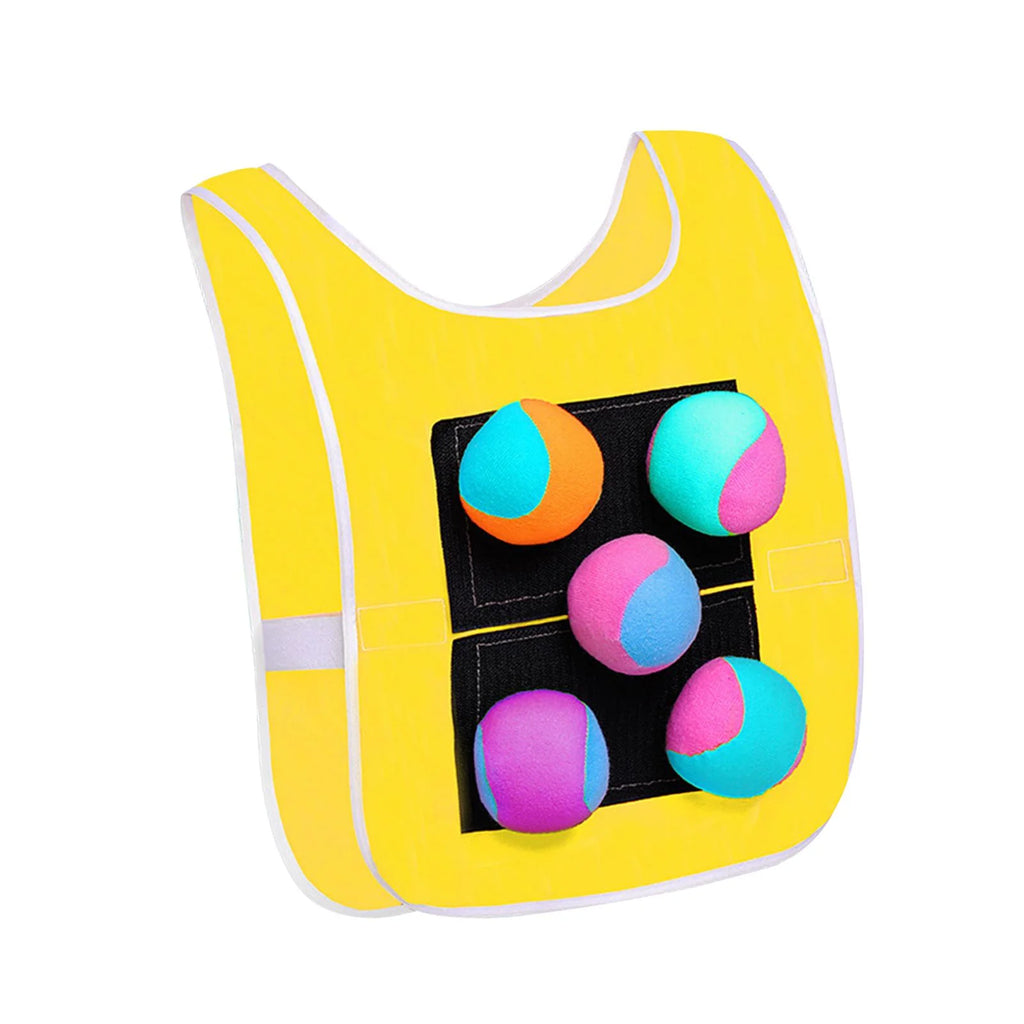 Sticky Dodgeball Vest with 5 Sticky Ball T992438