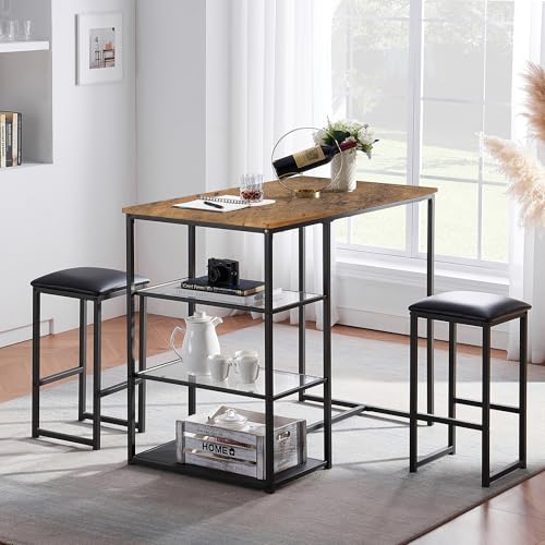 Matte Black Kitchen Dining Table and Chairs Set for 4 O47814