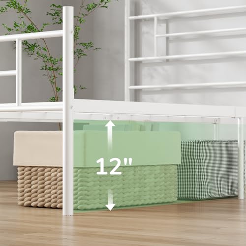 Full Size Metal Platform Bed Frame with Headboard and Footboard Z378