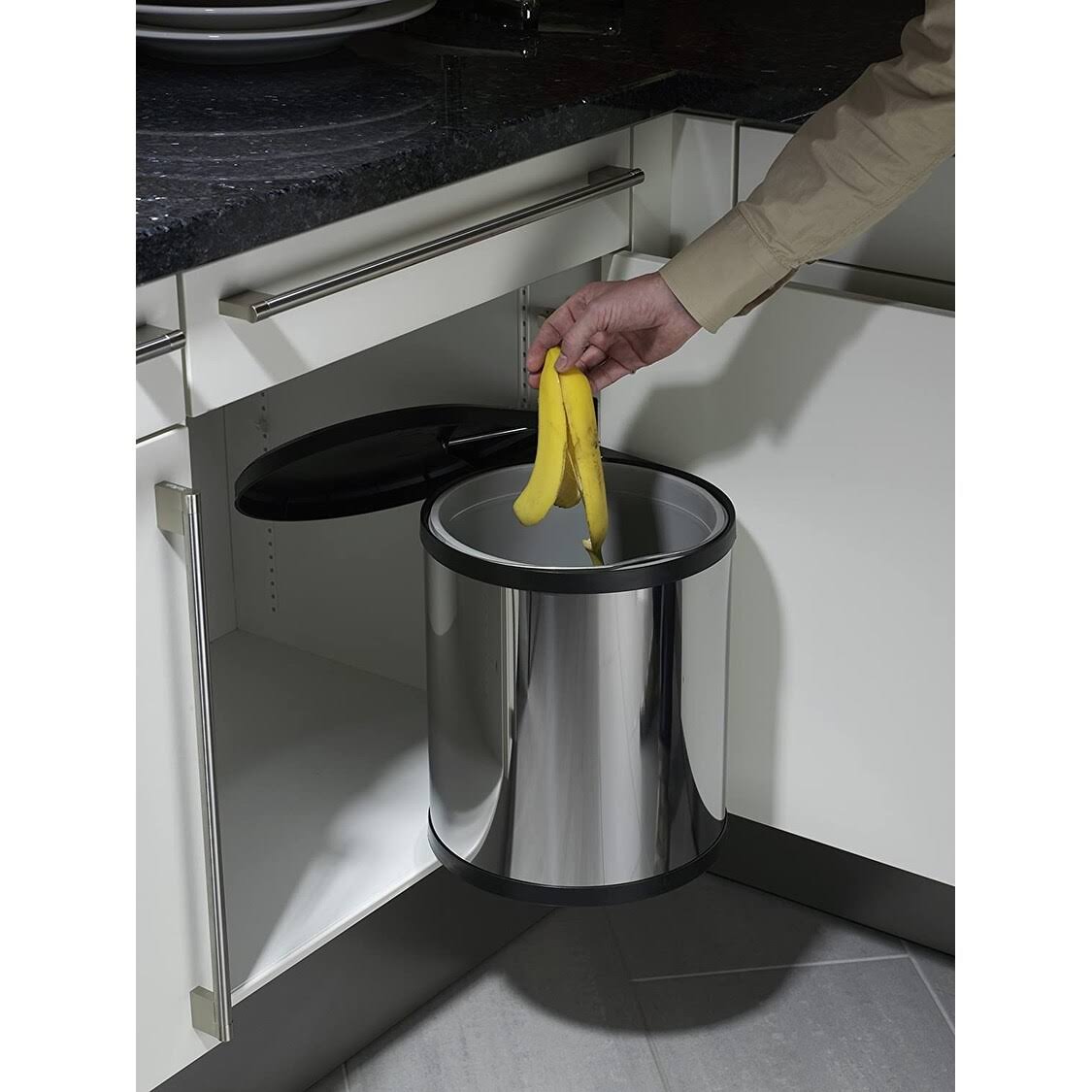 Compact Box 15 Stainless Steel Trash Can G22645