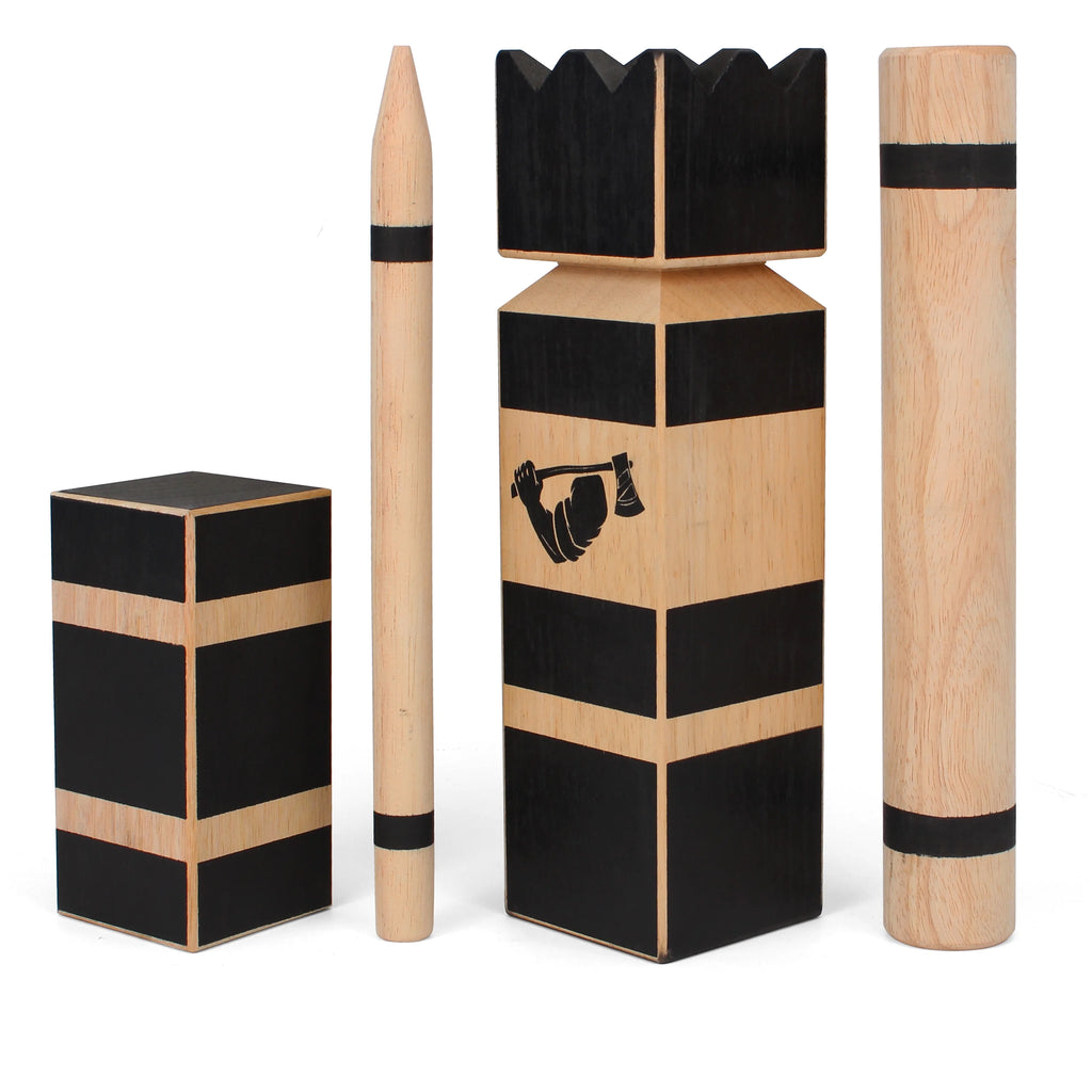 Kubb Game - Premium Hardwood Kubb Set - Official Tournament Size Kubb Lawn Game O8012