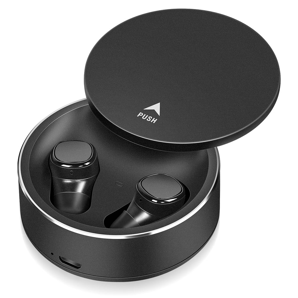 True Wireless Earbuds IPX5 Waterproof Touch Control with Mic - Black W674774
