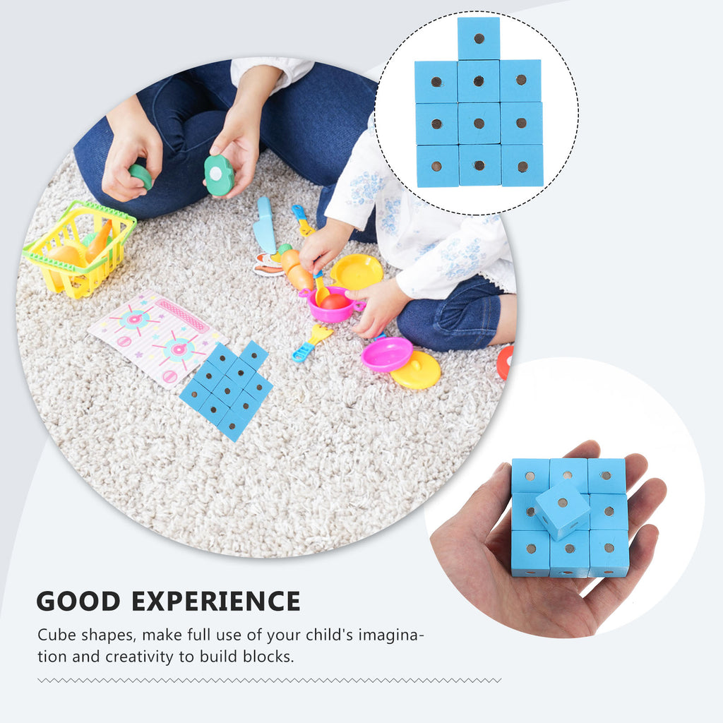20 Pcs Wood Magnetic Building Toys U372862