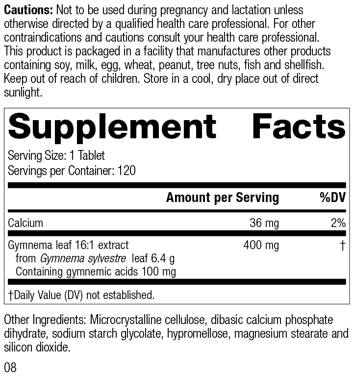 Gymnema 120 Tablets F833192