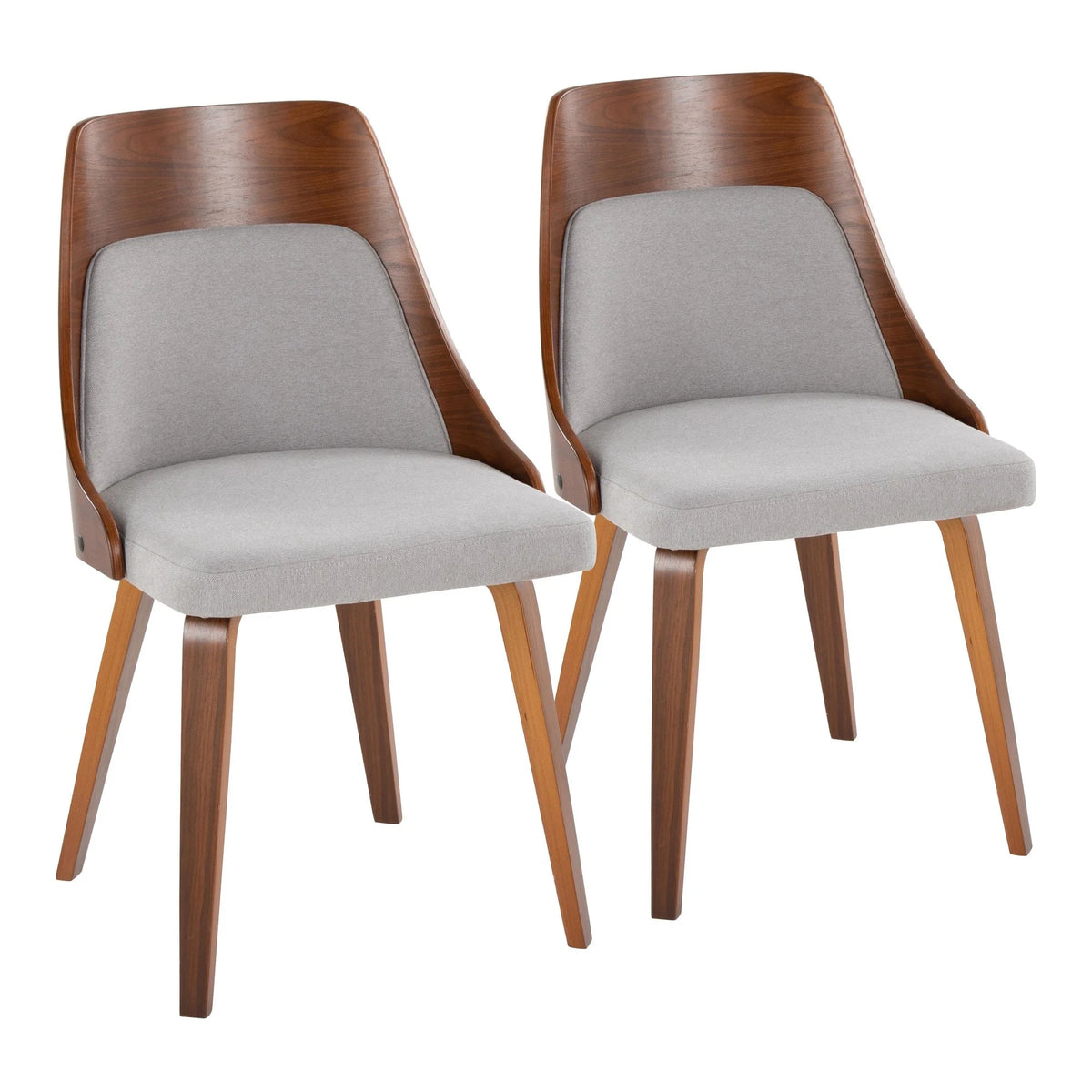 Mid-Century Modern Dining Accent Chair Set of 2 S56598