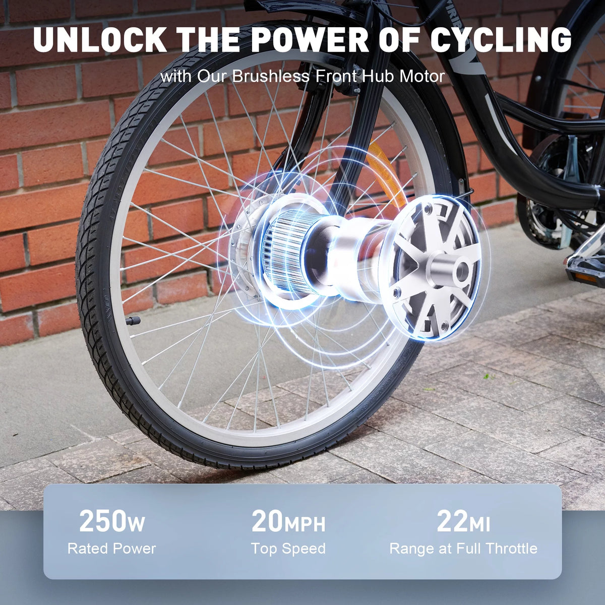 Black 250W 3 Wheel Electric Tricycle Z26712