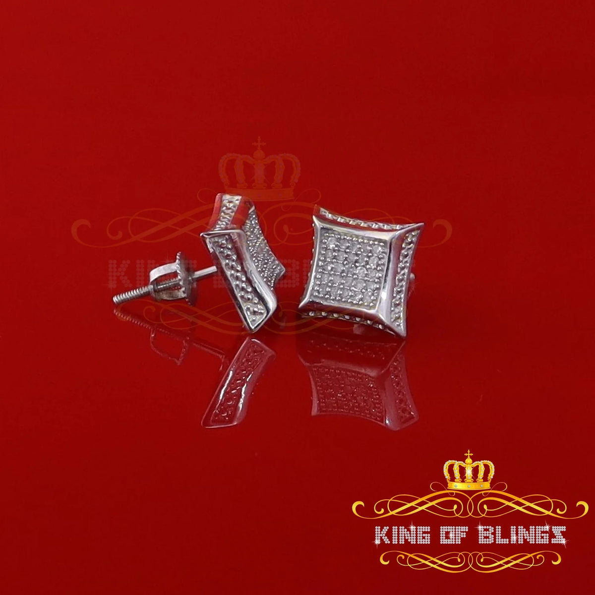 White Kite Stud Earrings Q815719