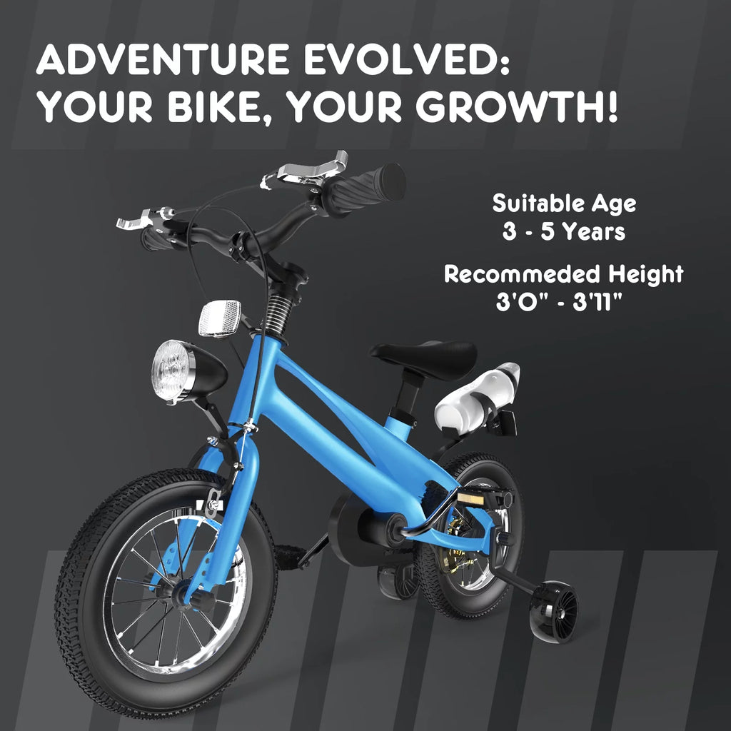 14 inch Kids Bicycle with Training Wheels, Blue B28514