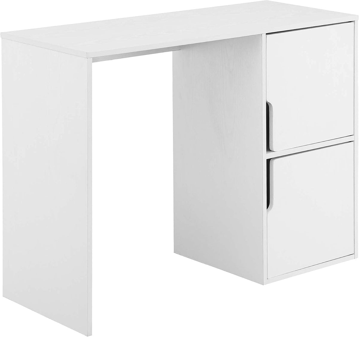 White Student Desk with Storage Cabinets P291676