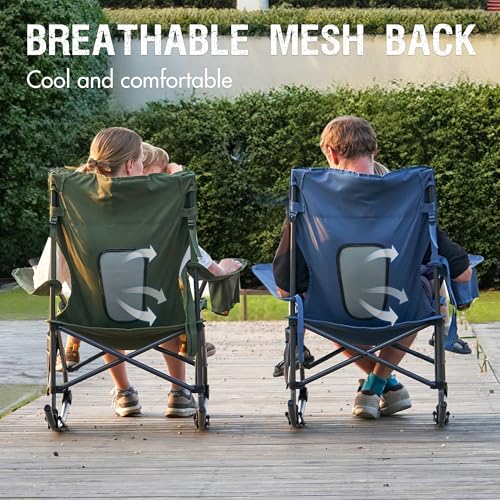 Folding Camping Rocking Chair with Cup Holder and Carry Bag X5124