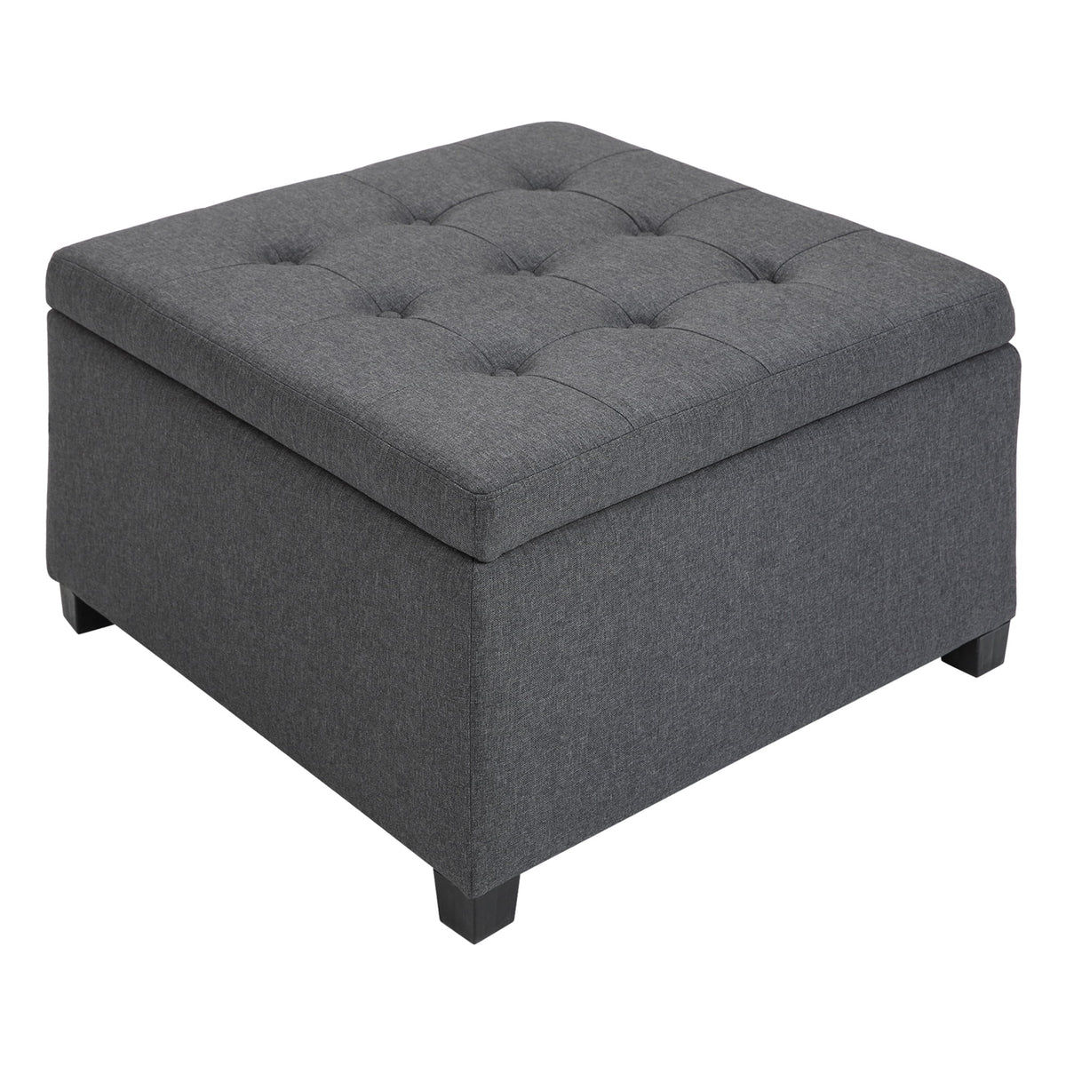 Fabric Tufted Storage Ottoman N2791