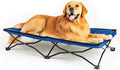 47 inches Large Elevated Dog Bed Cot with Breathable Mesh U23939