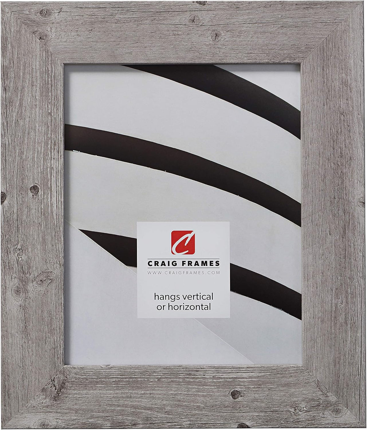 Faux Barnwood Picture Frame, Brown Oak, 16 x 24 Inch T87356