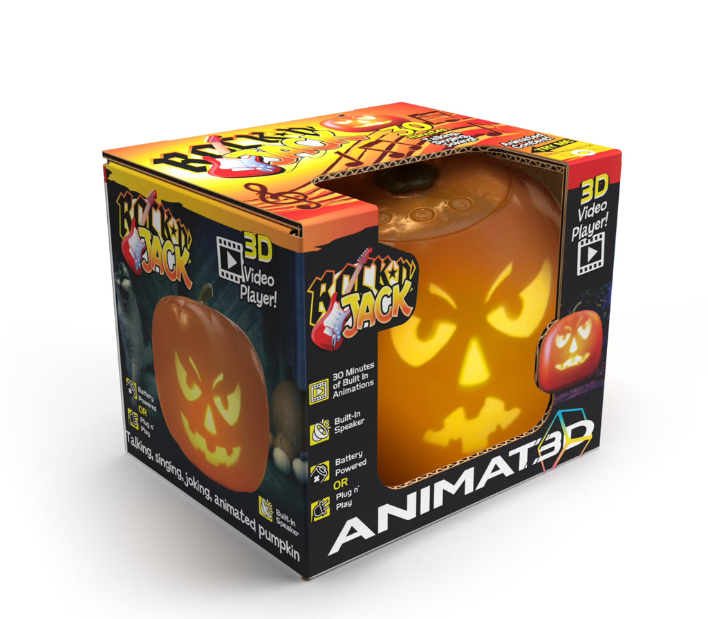Rockin Jack Talking Animated Pumpkin with Video Projector & Speaker I5940
