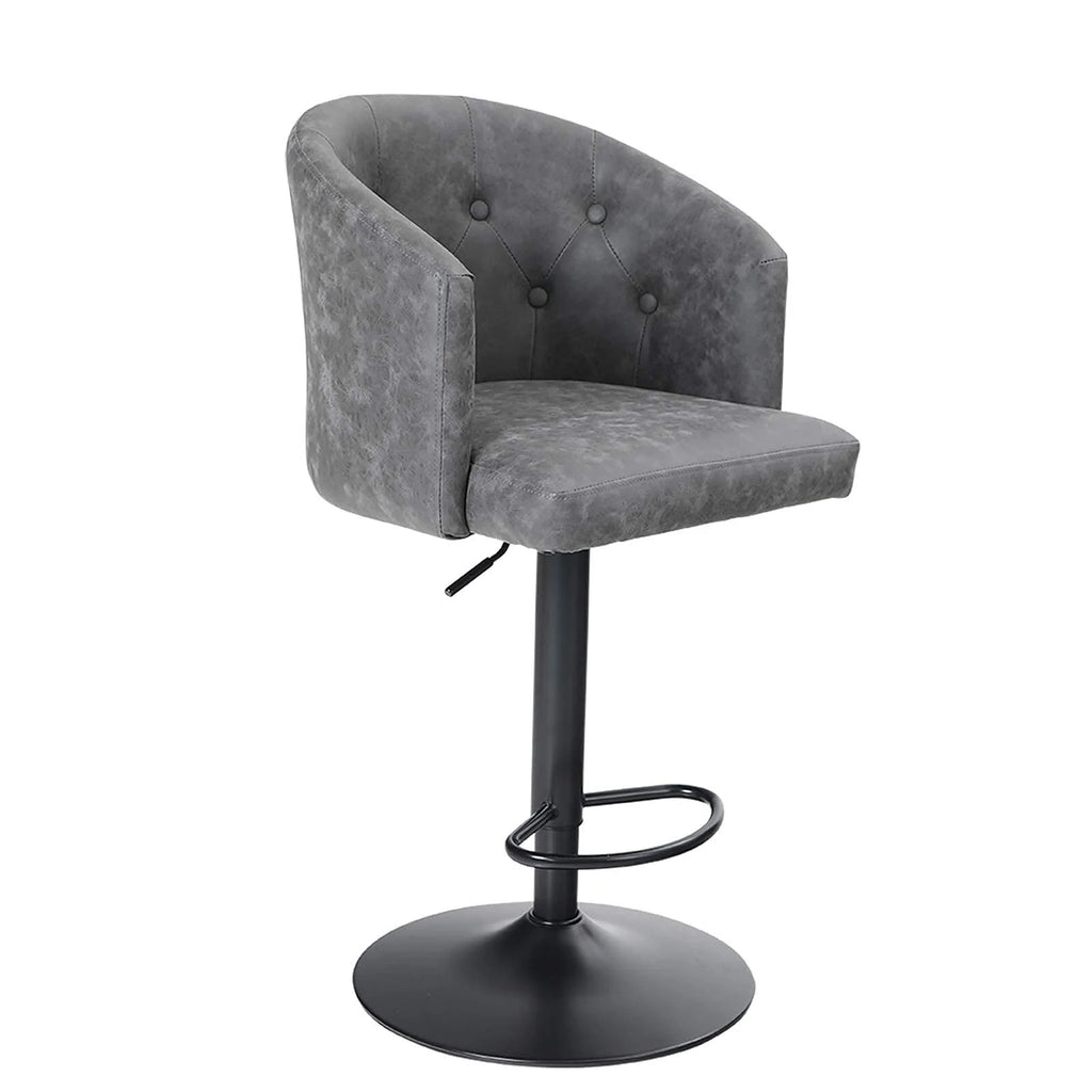 Adjustable PU Leather Bar Stools Set of 2 G34555