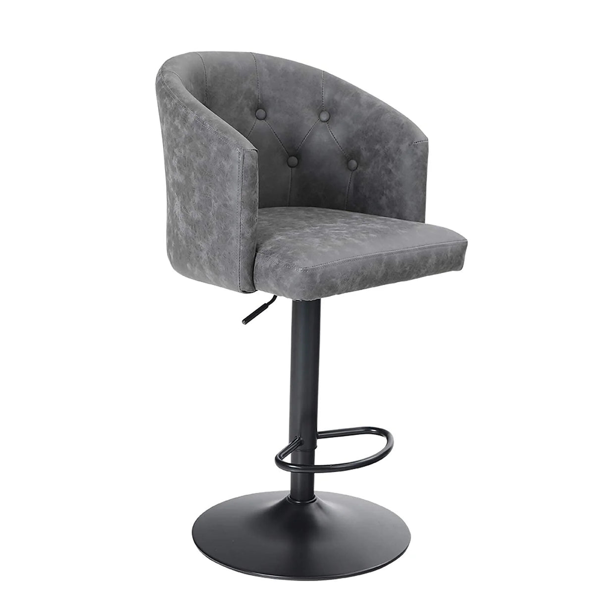 Adjustable PU Leather Bar Stools Set of 2 G34555
