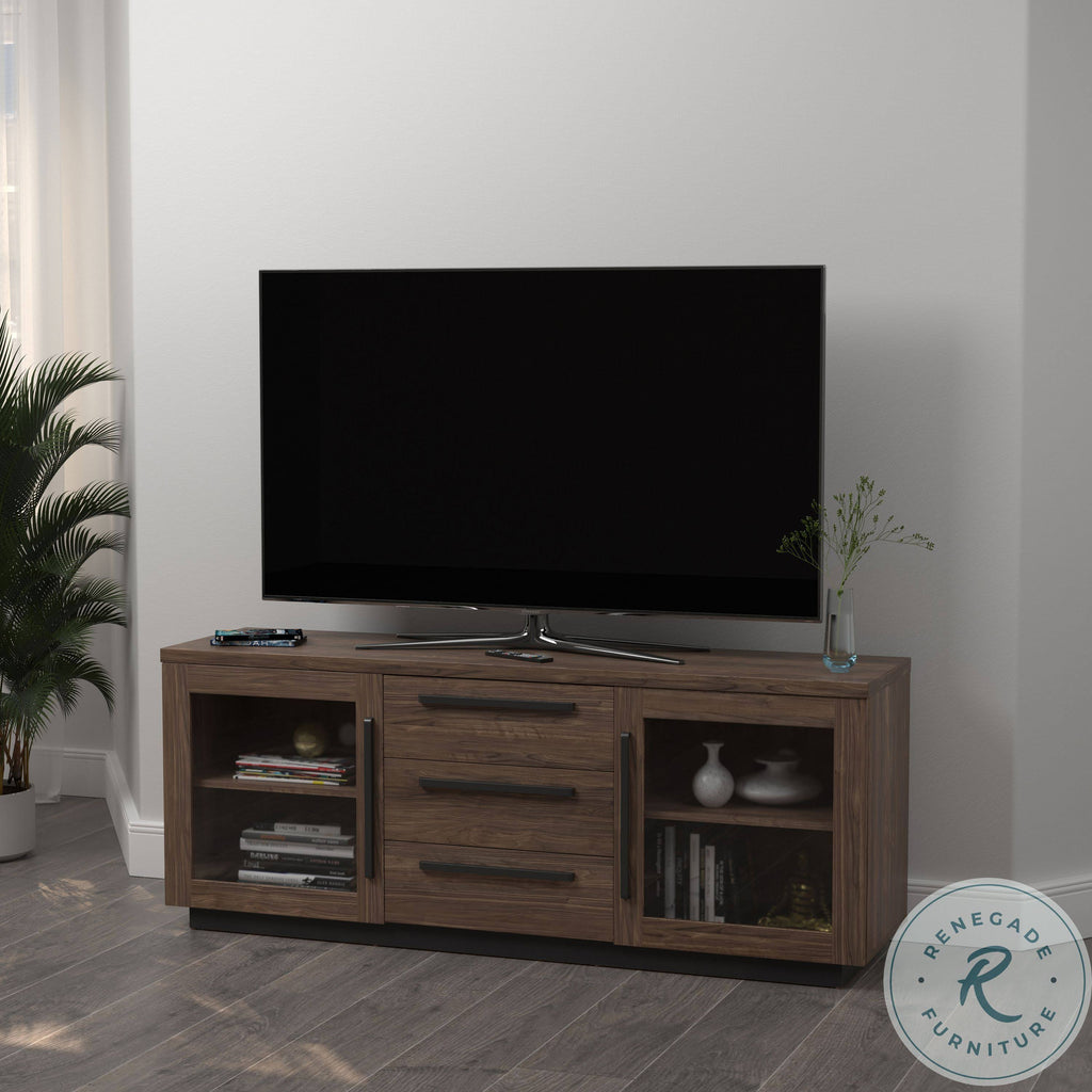 Aged Walnut TV Console C417