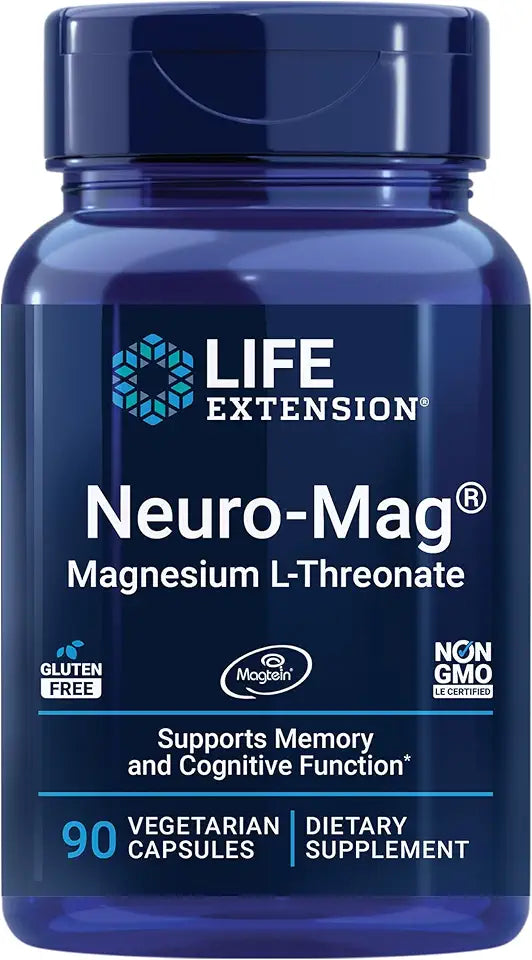 Magnesium L-threonate 400mg Supplements, 60 & 90 Count H8777