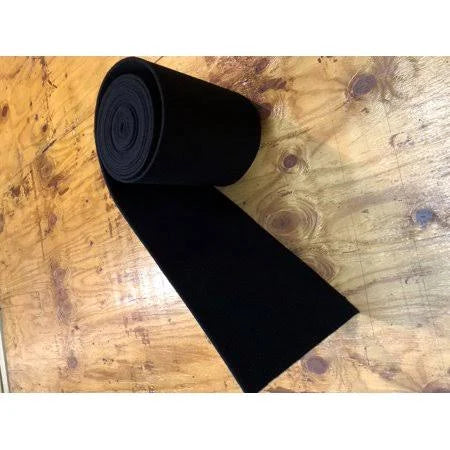 18 oz Marine Trailer Bunk Carpet - Black - 18 inch x 50 ft P1592