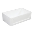 30 In. Apron Front Farmhouse Single Bowl Kitchen Sink, Matte White F542656