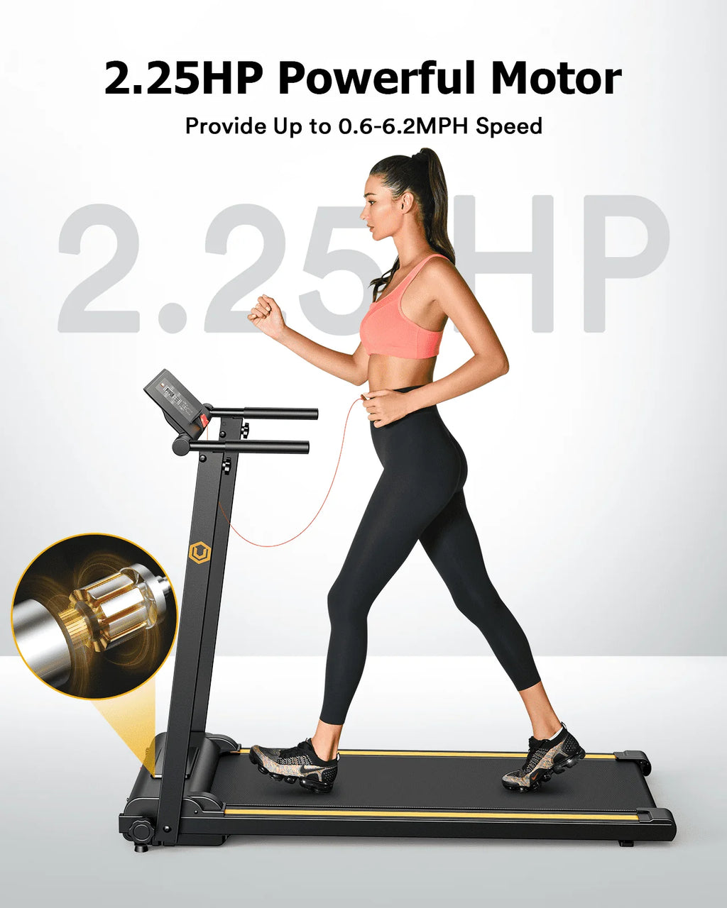 2.25HP Folding Treadmill with LCD Display B651878