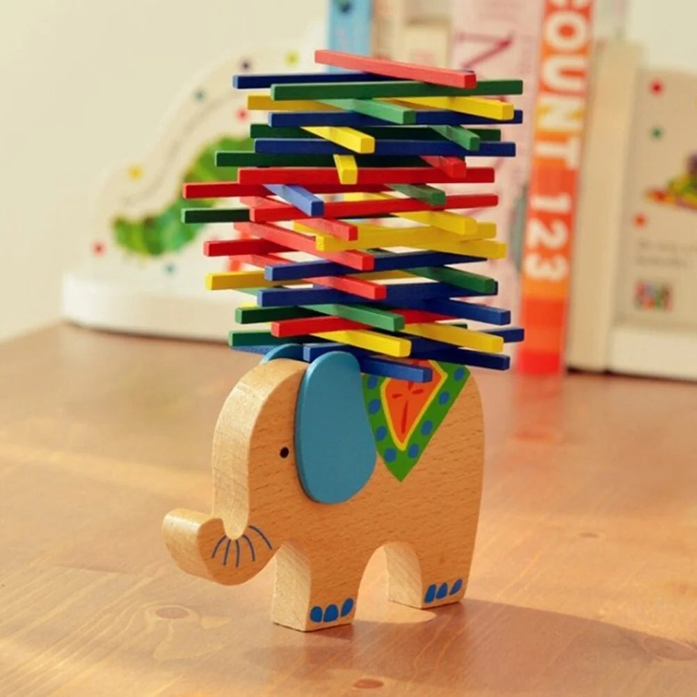 Wooden Stackable Building Blocks Set Educational Toys J190