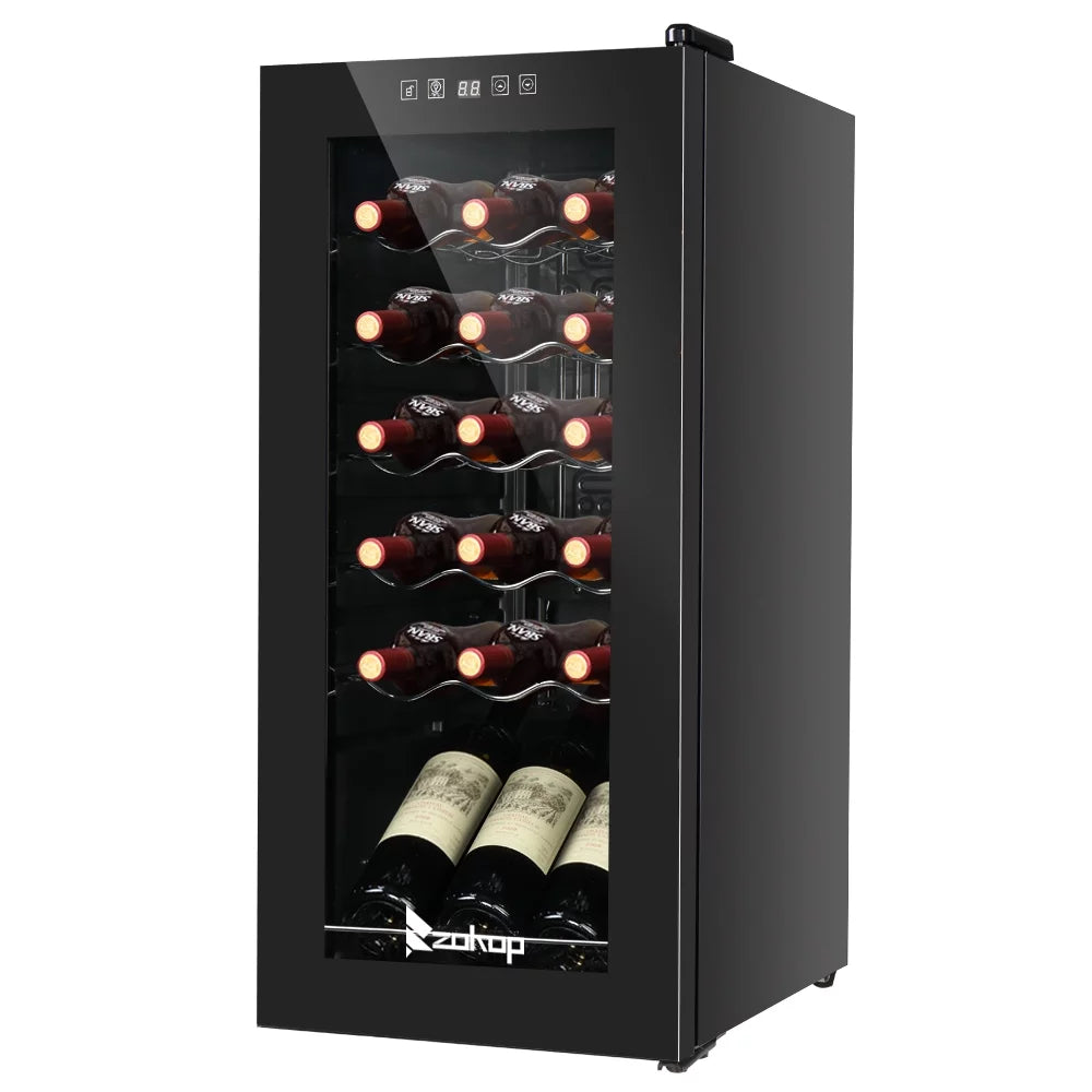 18 Bottle Compressor Wine Cooler with Digital Control D313