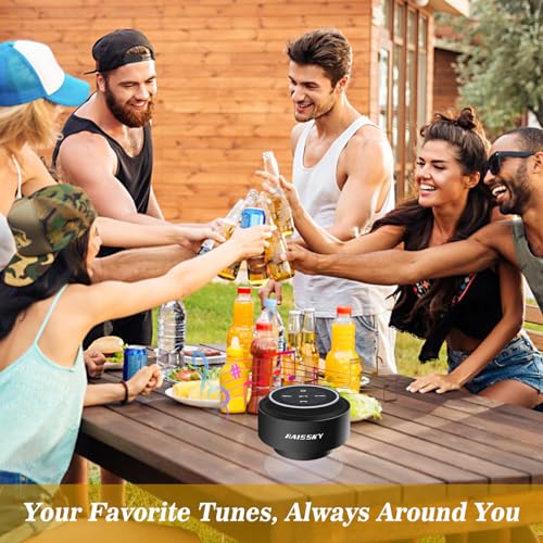 Bluetooth Shower Speaker with Suction Cup, IP67 Waterproof Speaker with LED Light Z564549