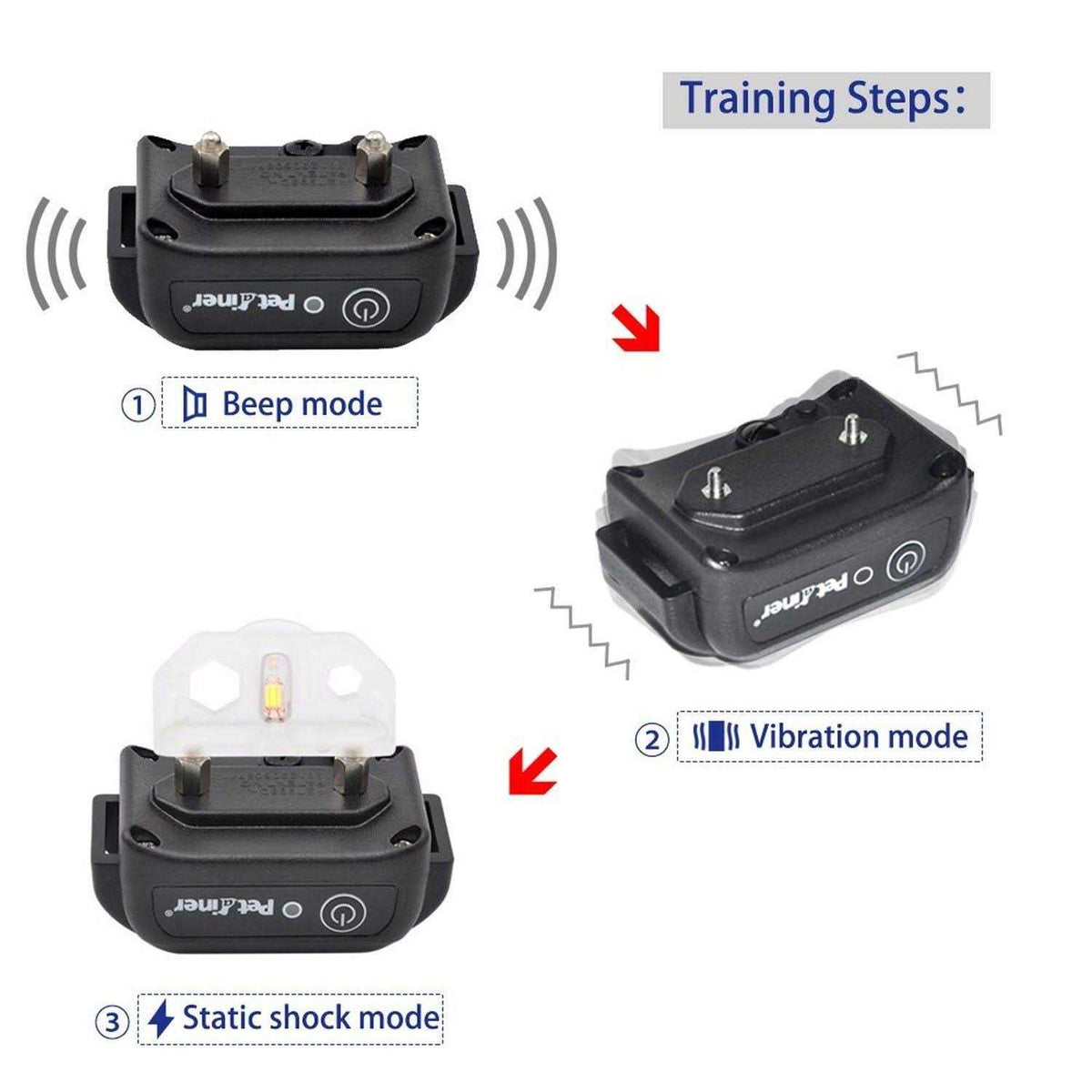 Waterproof Rechargeable 2 Dog Training Collar G985479