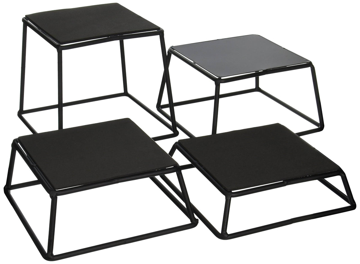 Black Non-Slip Riser Set of 4 Z123