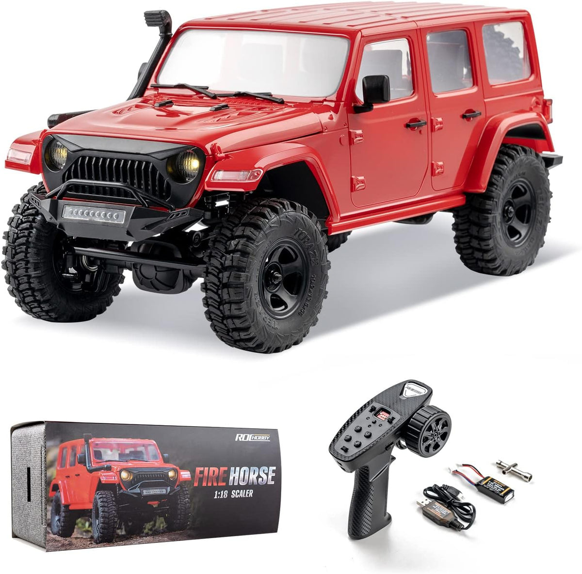 1/18 Scale RC Crawler Off Road Truck with Battery Charger V401