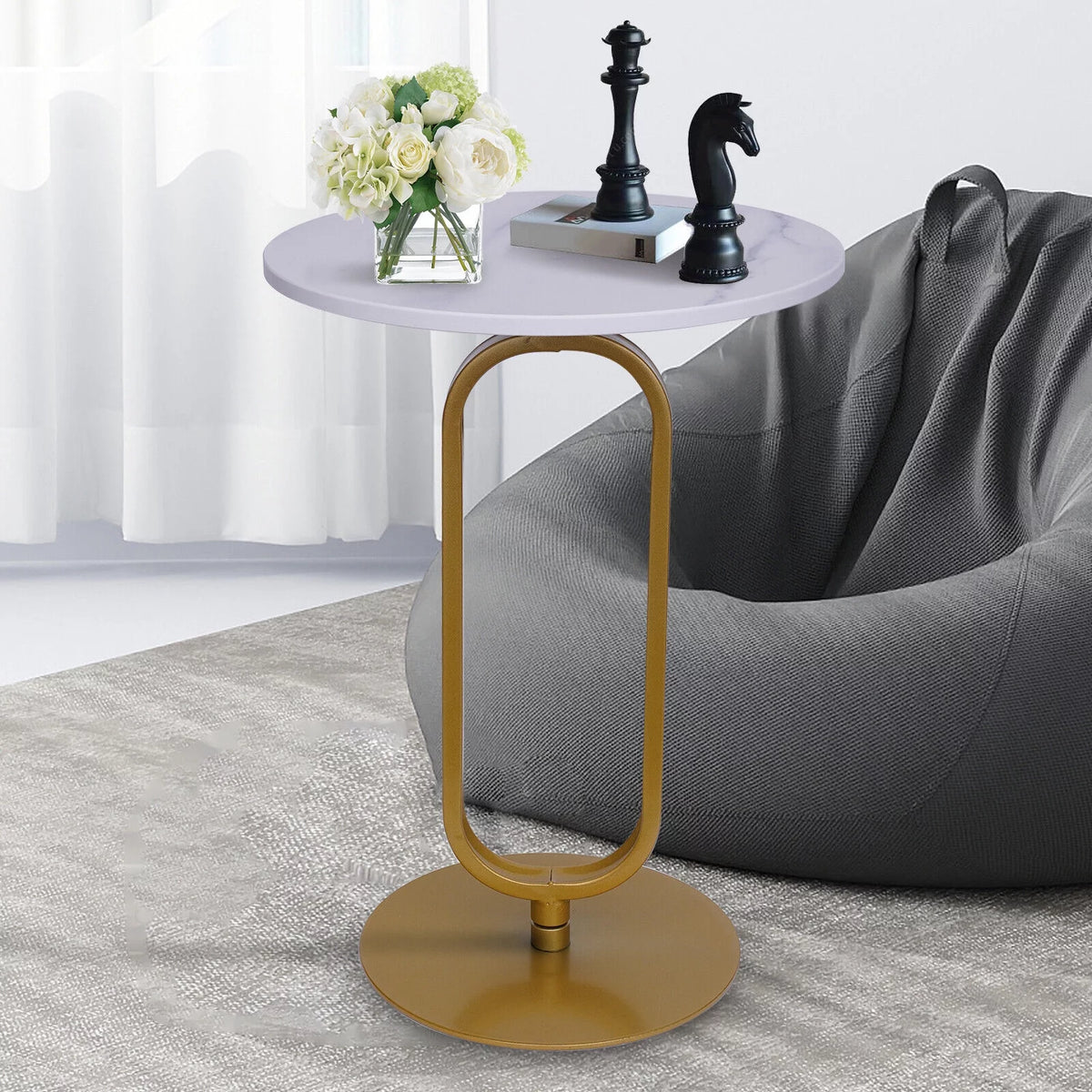 Metal & Marble Console Table P728326