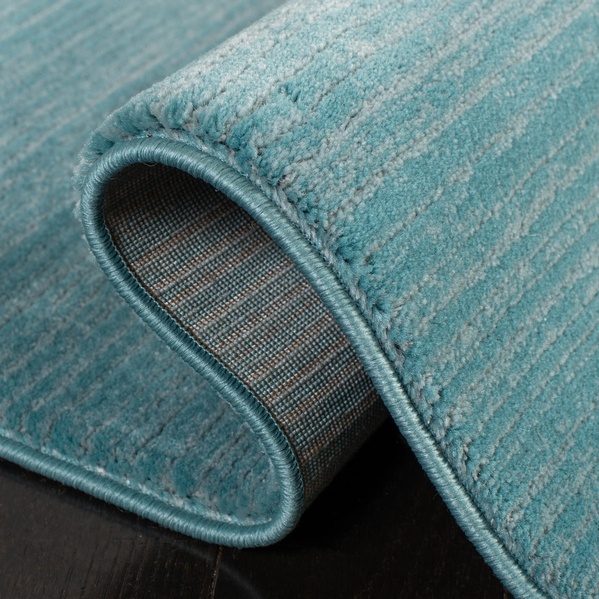 Aqua Overdyed Solid Area Rug D294