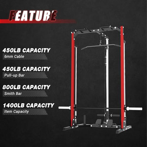 Compact Smith Machine Home Gym with LAT Pulldown P352080