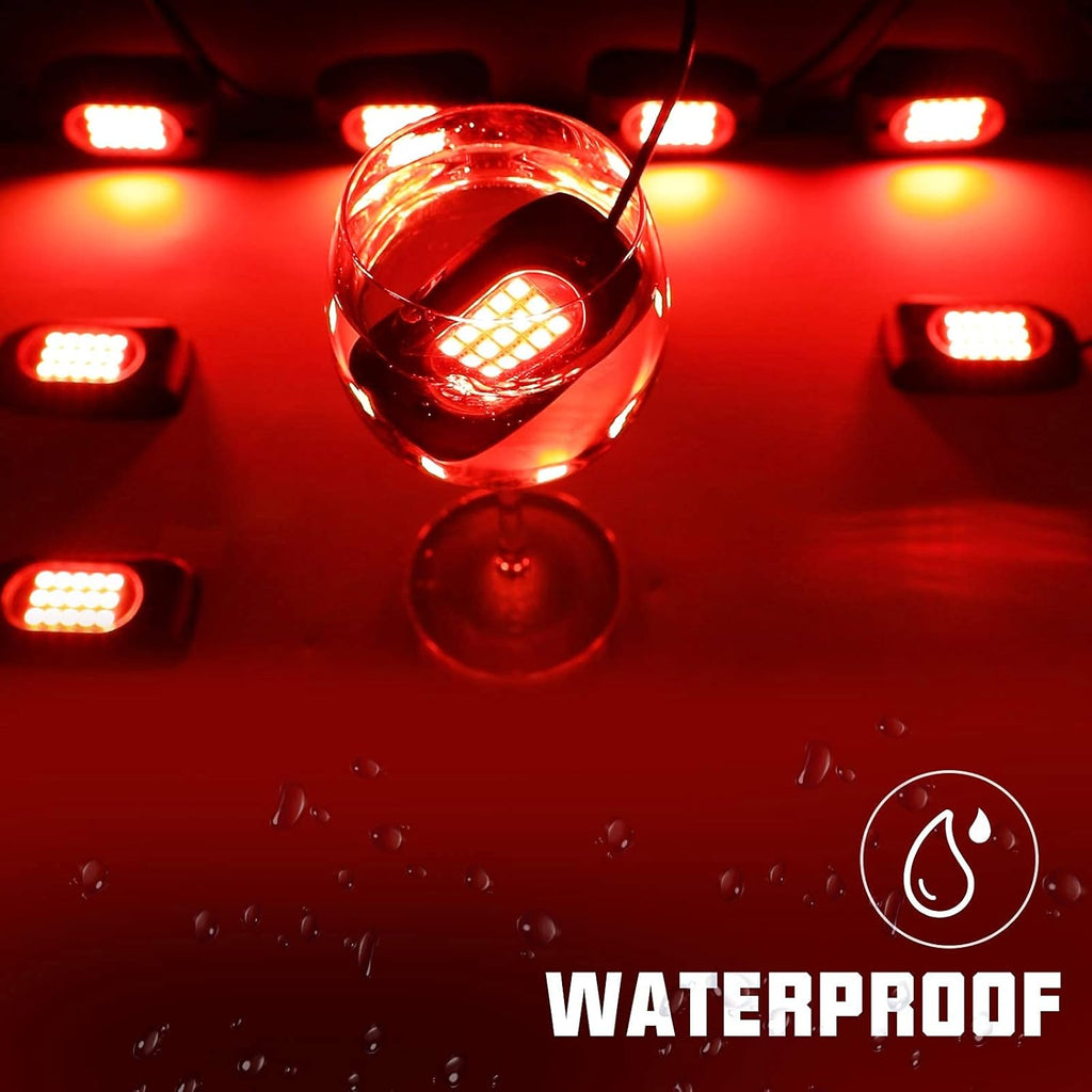 8 Pods RGB LED Rock Lights with Remote Control D303