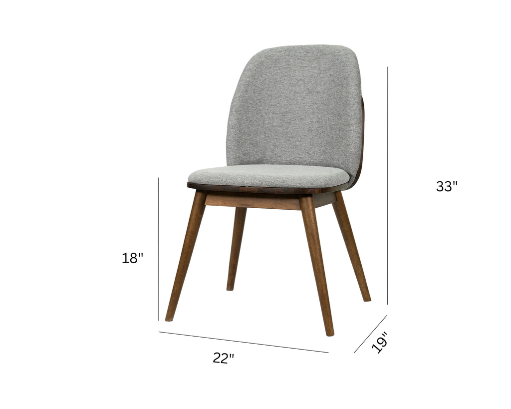Mid Century Modern Solid Wood Side Chairs (Set of 2) J870697
