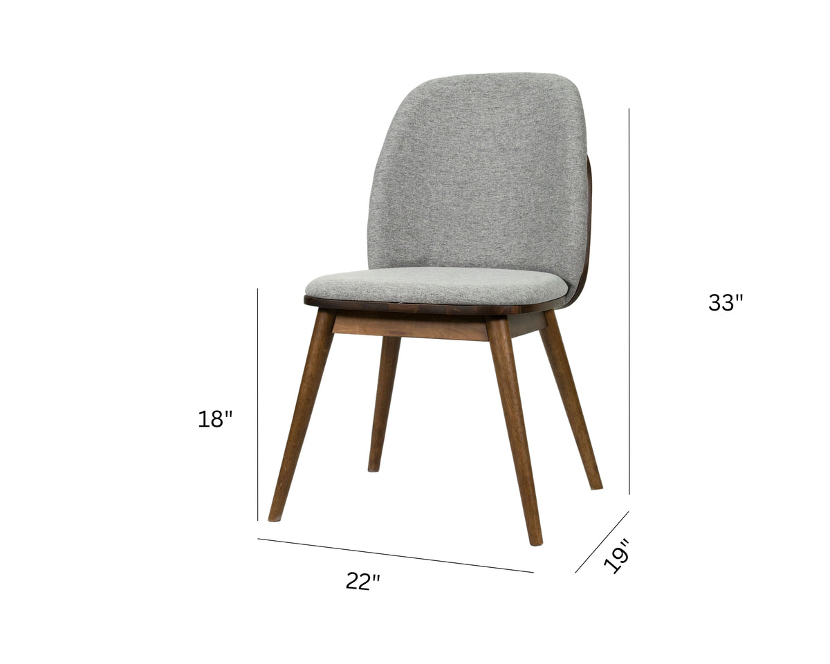 Mid Century Modern Solid Wood Side Chairs (Set of 2) J870697