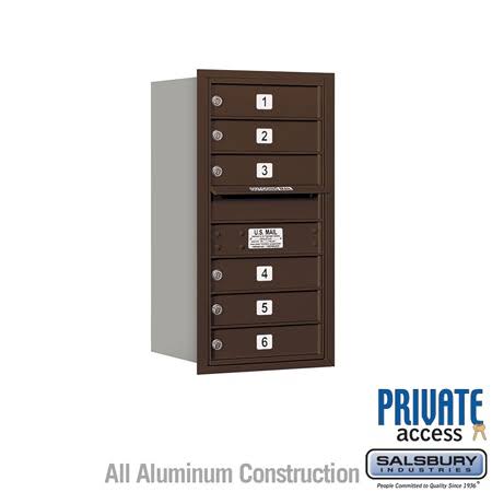 4C Horizontal Mailbox, Aluminum H74853