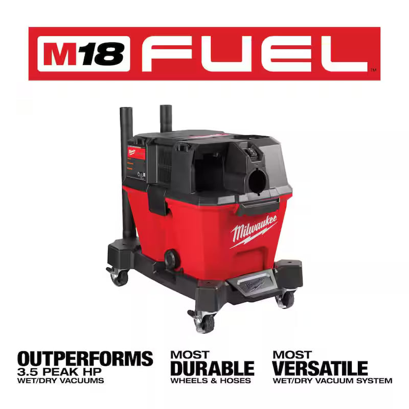 6 Gal. Cordless Wet/Dry Shop Vacuum with Hose and Flex Crevice and Brush Kit H5779