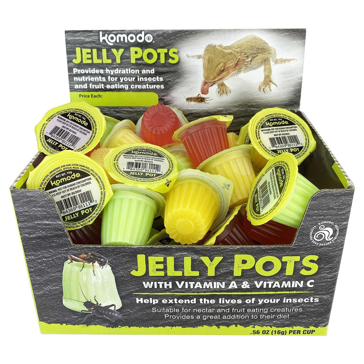 Fruit Jelly Pots Insect Food D222